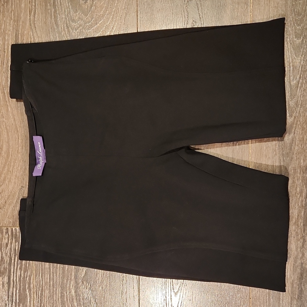 ❤️ RALPH LAUREN PURPLE LABEL PONTE MID RISE BLACK SKINNY LEGGING PANTS, 4 (27) - Picture 4 of 16